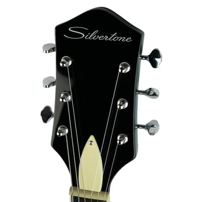 Silvertone Semi-Hollow w/ Trapeze 2 mini-hum PU's - Tobacco Burst (1446TTSB) image 6