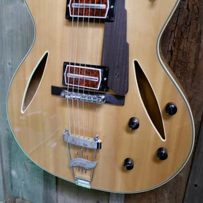 Cort BECK-6 Joe Beck Signature w/ Charlie Christian style Pickups early 2000's - Natural w/ Hard Case image 8