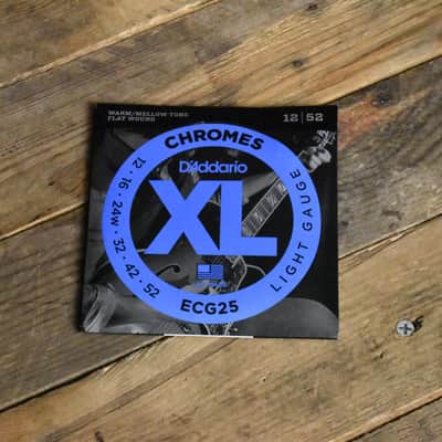 D'Addario ECG25 Chromes Flat Wound Guitar Strings image 1
