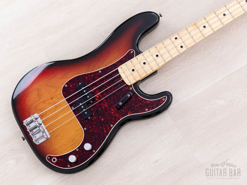 1973 Fender Precision Bass Sunburst Vintage Bass, Lightweight w/ "A" 1 1/2" Nut & Case image 1
