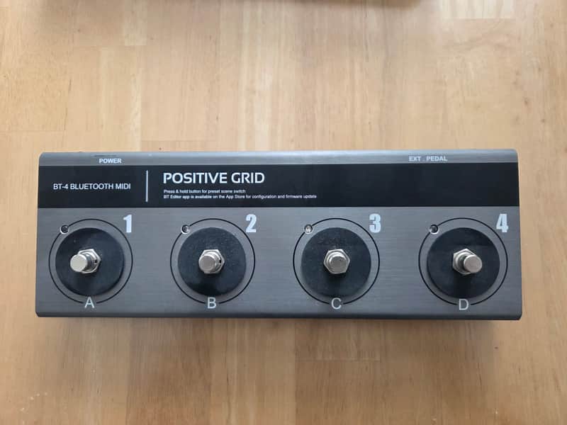 Positive Grid BT4 Bluetooth MIDI Pedalboard Controller 2010s - Silver image 1