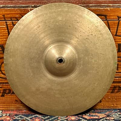 13" Zildjian A 1940s-50s Trans Stamp THIN Hi-Hat Cymbal Pair 466g/472g image 8