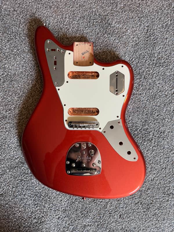 Fender USA Fender Johnny Marr Jaguar BODY & HARDWARE, American Nitro Metallic image 1