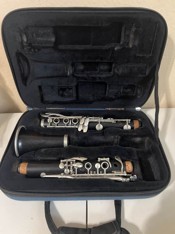 Normandy 4 Wood Clarinet With Case No Mouth Piece or Barrel Joint image 1