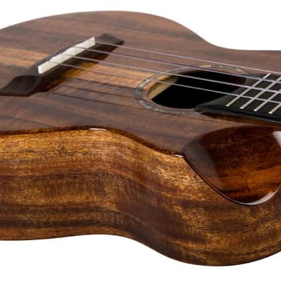 Flight Spirit EQ-A Concert Ukulele - Natural Acacia image 4