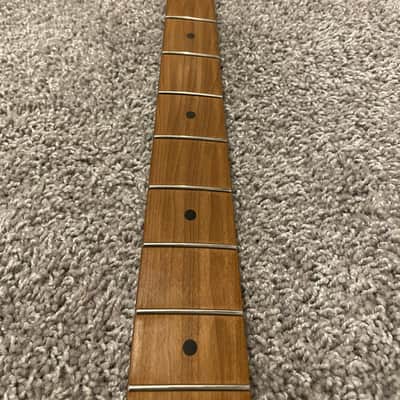 Warmoth Tele Bass Neck (Roasted Maple with Slim Taper) with Schaller BM Light Bass Tuners image 4