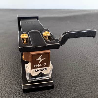 Brown Shure M44-7 "Dynetic" MM Phono Cartridge New N44-7 Stylus ADC LMG-1 Headshell image 1