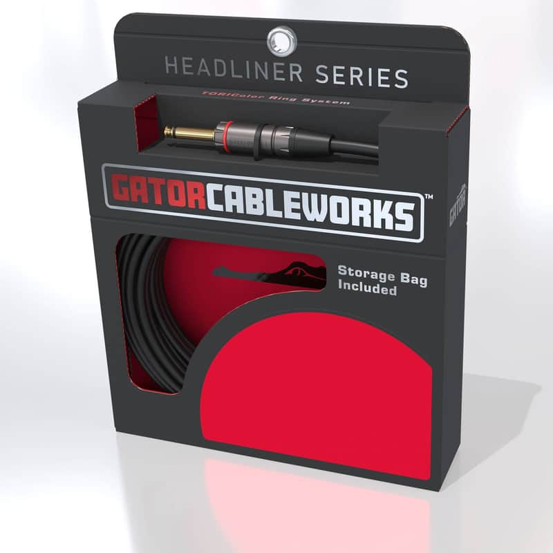 Gator Cableworks 10 Foot Straight to Straight Quiet Instrument Cable image 1