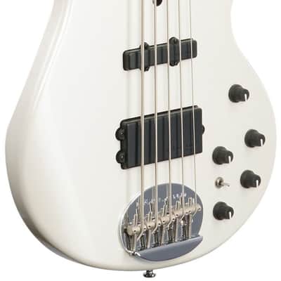 Lakland Skyline 55-02 Custom Maple Fretboard Bass Guitar, White Pearl, Open Box (Very Good) image 8