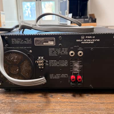 Crown PSA-2 Self Analyzing Amplifier 1970s-1980s image 2
