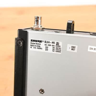 Shure SLX4 Wireless Receiver - H5 Band: 518-542 MHz (NO POWER SUPPLY) CG01YDS image 9