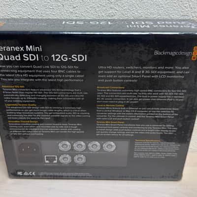 (New) Blackmagic Design Teranex Mini Quad SDI to 12G-SDI Converter 2010s - Black image 2