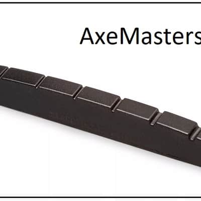 AxeMasters Slotted Delrin BLACK NUT made for FENDER Guitars - 43mm / 1 11/16" - replacement upgrade project image 2