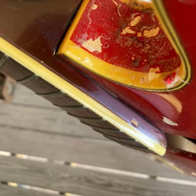 PROJECT Mosrite Celebrity vintage, electric guitar project 60s - Red husk electric guitar image 18