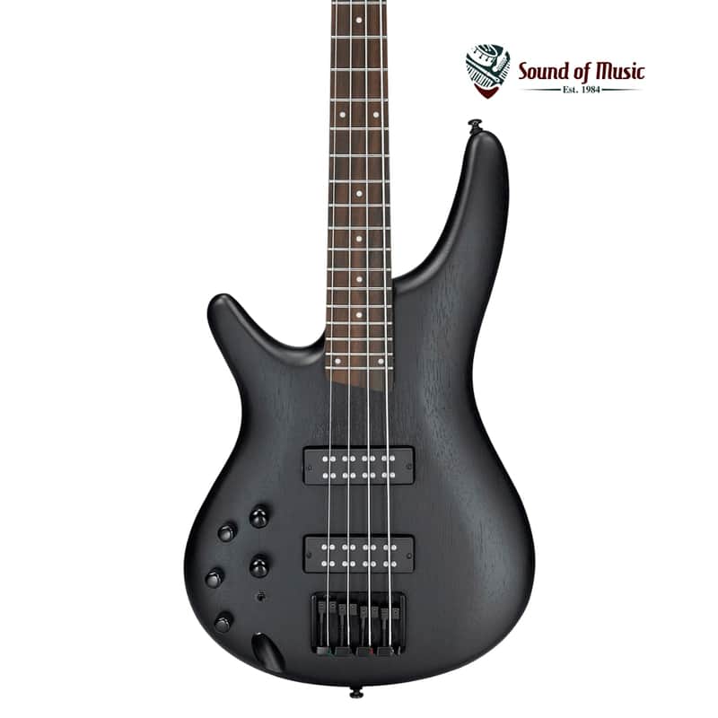 Ibanez SR300EBLWK Left Handed 4-String Electric Bass Guitar - Weathered Black image 1