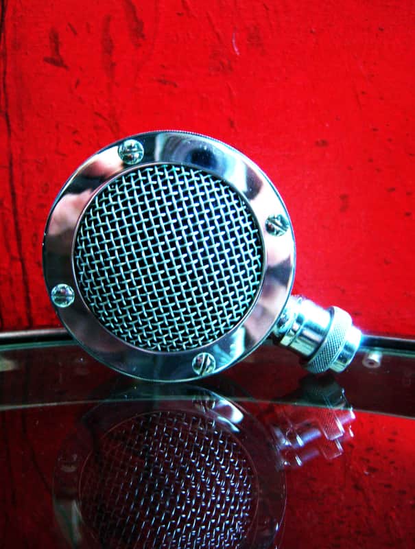 Vintage 1940's Astatic D-104 crystal "Lollipop" microphone head Hi Z harp mic HAM radio prop repair # 1 image 1