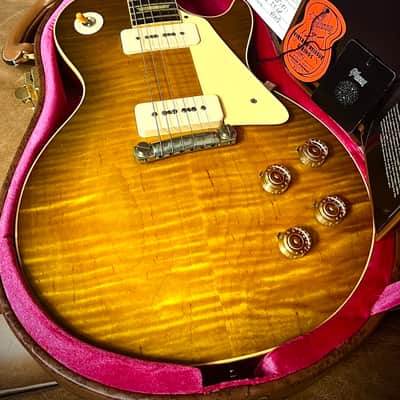 Gibson Custom Shop M2M Les Paul 1954 Reissue “R4” Green Lemon Fade + 1959 neck image 4
