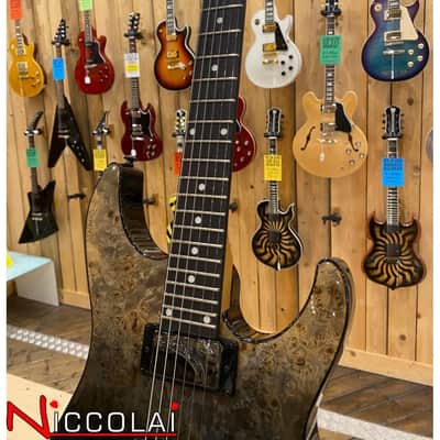 Schecter C-1 STANDARD BLACK FADE BURST BURL image 10