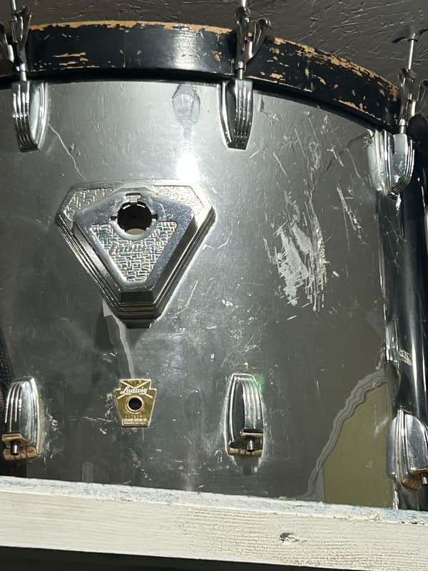 Ludwig Vintage Chromed Maple Drums 1980’s - Chrome (Stainless Steel Color) image 1