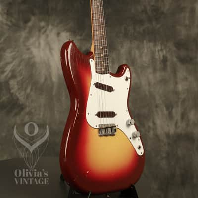 original 1962 Fender Duo-Sonic SLAB BOARD Shaded Sunburst/Maroonburst HANG TAG! image 8