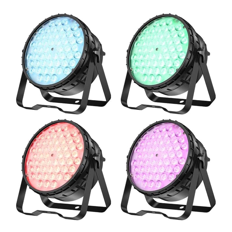 54 * 4W High Cri Par Light, Cri/Ra>90 Rgbw 4 In 1 Ultra-Bright Led Stage Light,Up To 5000 Lm Party Light, Party Disco Dj Light For Photography Video Wedding Show, 4 Packs image 1
