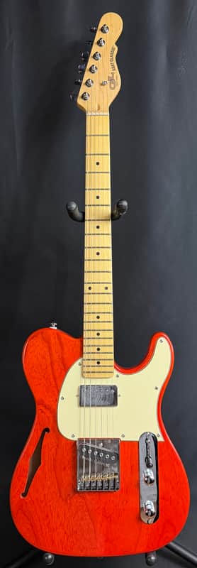 G&L Tribute ASAT Classic Bluesboy Semi-Hollow Electric Guitar Clear Orange Finish image 1