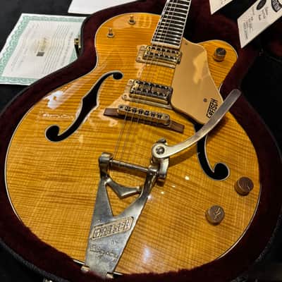 Gretsch G6120AM Nashville 2005 Tiger Maple Amber Stain image 3