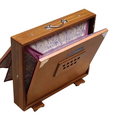 SHRUTI BOX~3 OCTAVES~TEAK WOOD~SIZE (17" X 14" X 3")~36 NOTES~TUNE TO 440 Hz~BHAJAN~SHRUTI~YOGA~VOCAL~CHANT~WITH GIG BAG image 12