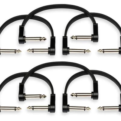 HOSA CFP-606 Flat Guitar Patch Cable, Molded Low-Profile Right-Angle To Same image 1
