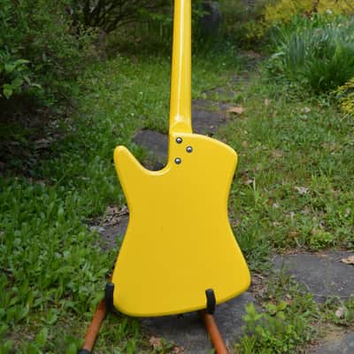 2023 Airline Bighorn Guitar in a TV Yellow finish w/New Black Dunlop Straploks & comes in a New Black Gator Hardshell Case ~ As New ! image 9