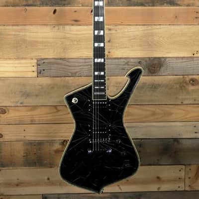 Ibanez Paul Stanley Signature PS3CM Electric Guitar Black Cracked Mirror w/ Case image 4