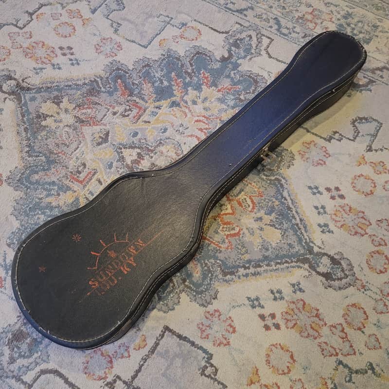 Vintage Black Chipboard Electric or Bass Guitar Case - 1960s? 1970s? image 1