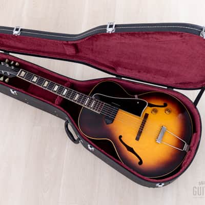 1955 Gibson ES-130 Vintage Archtop Electric Guitar Sunburst w/ Case, ES-125 image 17
