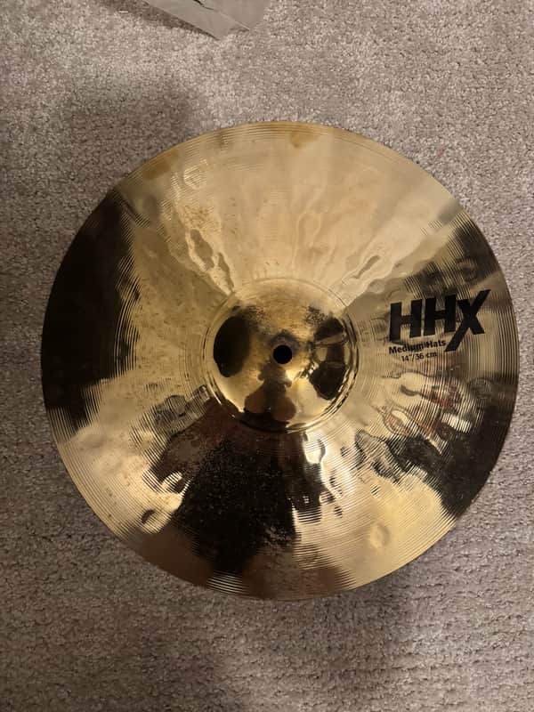 Sabian 14" HHX Medium Hi-Hat Cymbals (Pair) 2001 - Present - Brilliant image 1