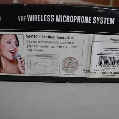 Audio Spectrum WMP50 wireless VHF microphone system image 2