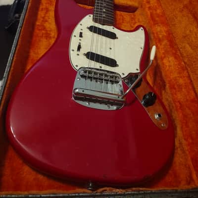 1966 Fender Mustang- Dakota Red- With Original Case & Tremolo Bar! Very Cool! image 3
