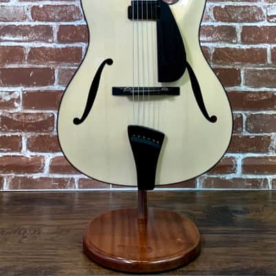 Timothy Bram Mahogany Thin Line Tribute Archtop Model # 15, near Mint condition, 14 1/2" Lower Bout Natural image 2