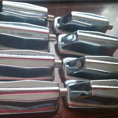 VINTAGE Pearl Coffin STYLE SET OF 8 Bass Drum Lug 70s 90s 80s 2" Spacing image 10