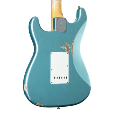 Fender Limited Edition '59 Stratocaster HSS Relic Daphne Blue Metallic - Custom Electric Guitar image 7
