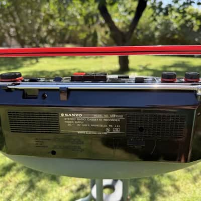 Sanyo M-S350LE Rare Vintage Boombox Stereo Cassette Recorder Working Warranty image 15