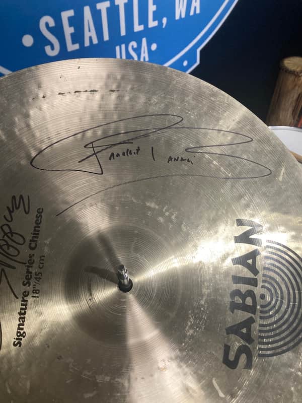 Frankie Banali's 18" Sabian - Carmine Appice Signature, Chinese (#21) Autographed!! image 1