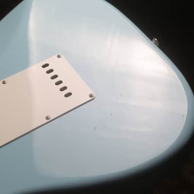 1999-2002 Fender Japan Offset Hybrid w/ JG66 Jaguar Neck / HH / Tune-O-Matic - Sonic Blue image 12