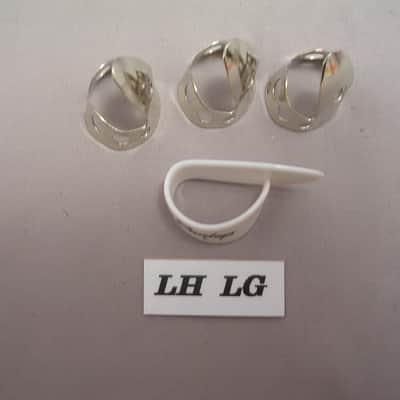 Dunlop 4 Piece LEFT HAND Finger Pick Set, .020", Includes Large LH Thumbpick image 5