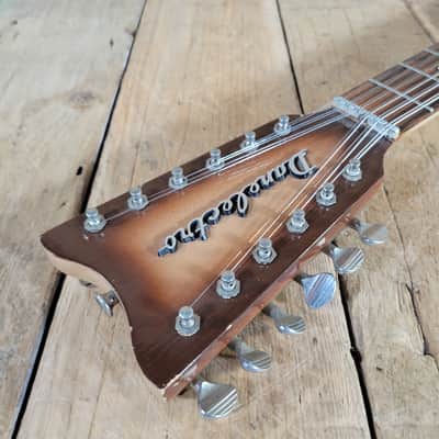 Danelectro Bellzouki 12 String Teardrop 1960s w/ Gig Bag - Brown Burst image 8