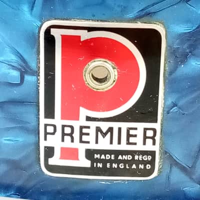 Premier 14x4"Royal Ace #10 Blue Pearl Wrap Vintage 60s Piccolo Super Die-Cast UK image 2