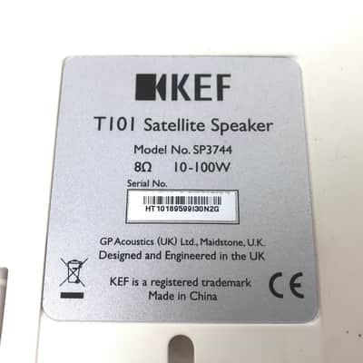 Kef T101 Satellite Speakers White (Single) image 5