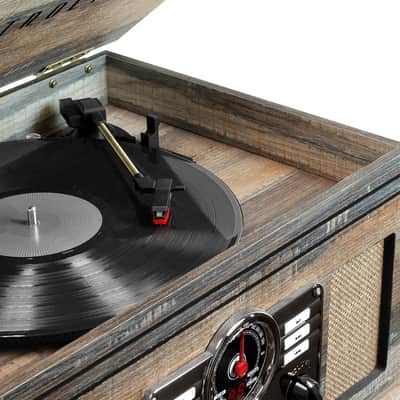 Victrola 6-in-1 Nostalgic Bluetooth Record Player with 3-Speed Turntable image 2