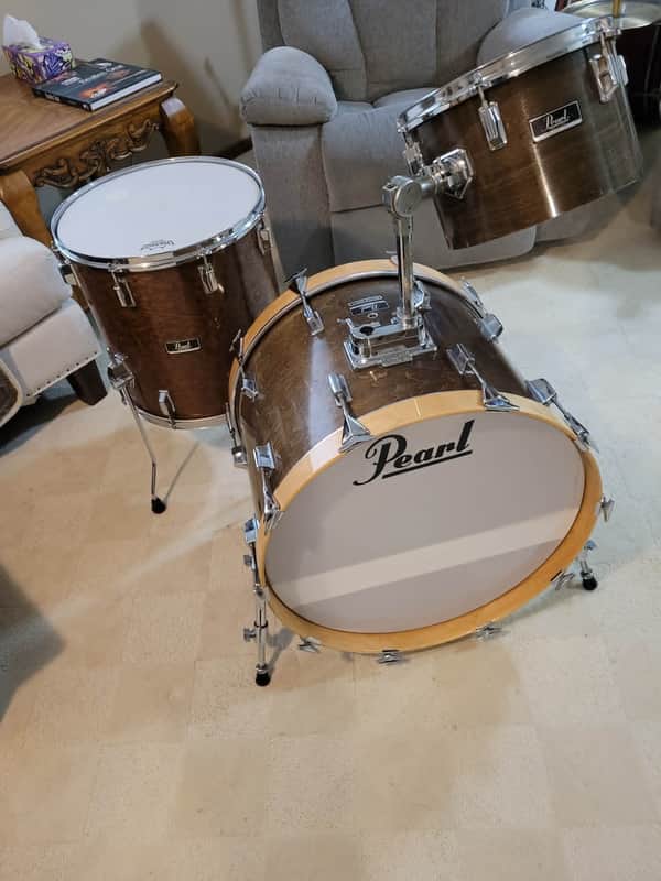 Pearl Maple Shell Kit early 1980s - Walnut Lacquer image 1