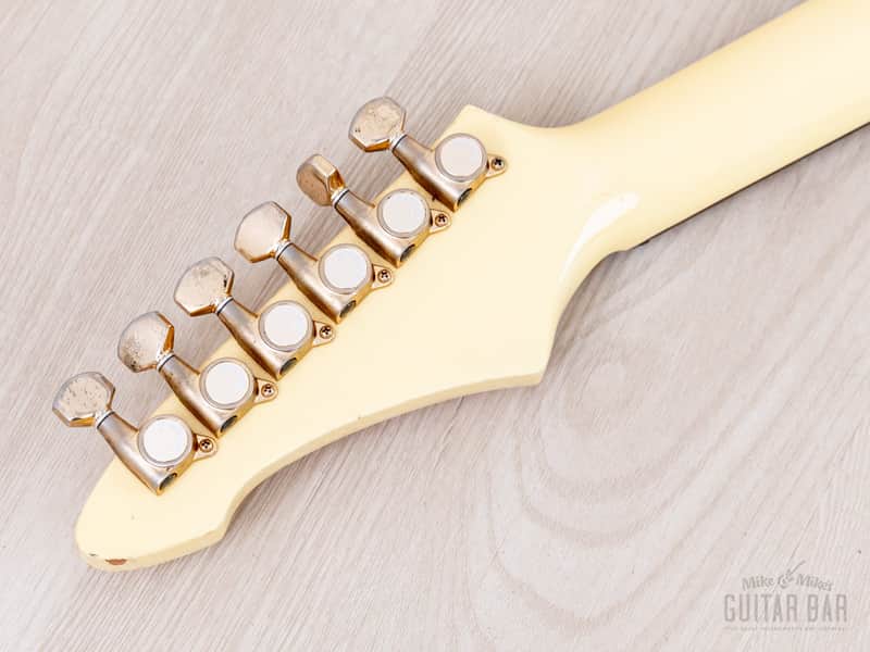 1984 Aria Pro II ZZ Custom Bloody White w/ Gold Hardware & Floyd