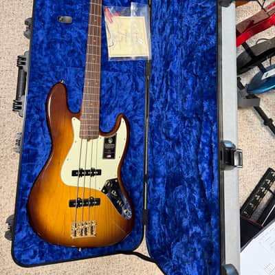 Fender 75th Anniversary Commemorative Jazz Bass 2021 - 2-Color Bourbon Burst image 1